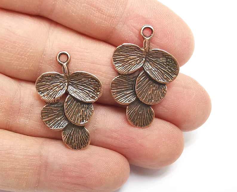 Leaf Charms Antique Copper Plated Charms (30x20mm) G27559