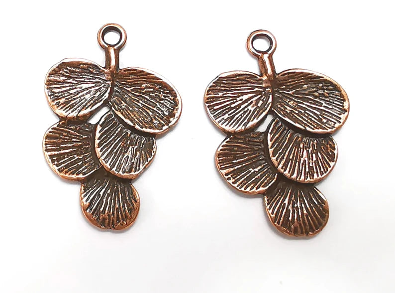 Leaf Charms Antique Copper Plated Charms (30x20mm) G27559