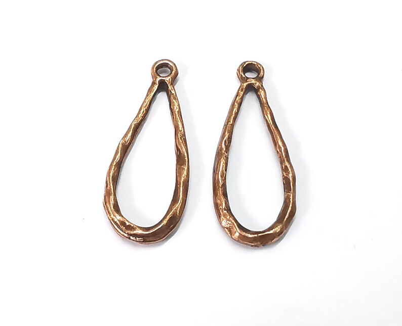 Drop Charms Antique Copper Plated Charms (32x13mm) G27594