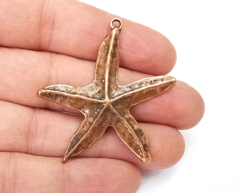 Starfish Charms Antique Copper Plated Charms (50x48mm) G27831