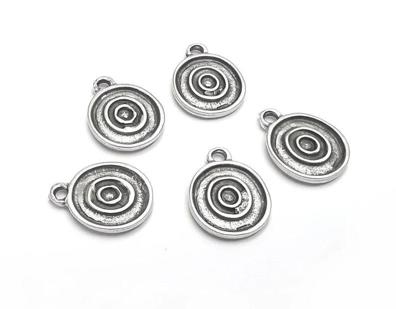 Silver Charms Antique Silver Plated Charms (17x13mm) G27666