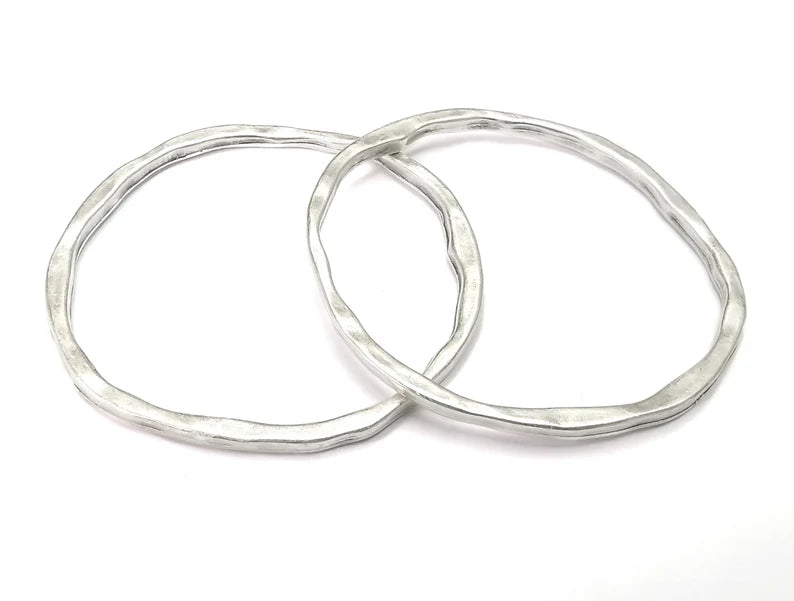 Circle Findings Antique Silver Plated Findings (59mm) G27856