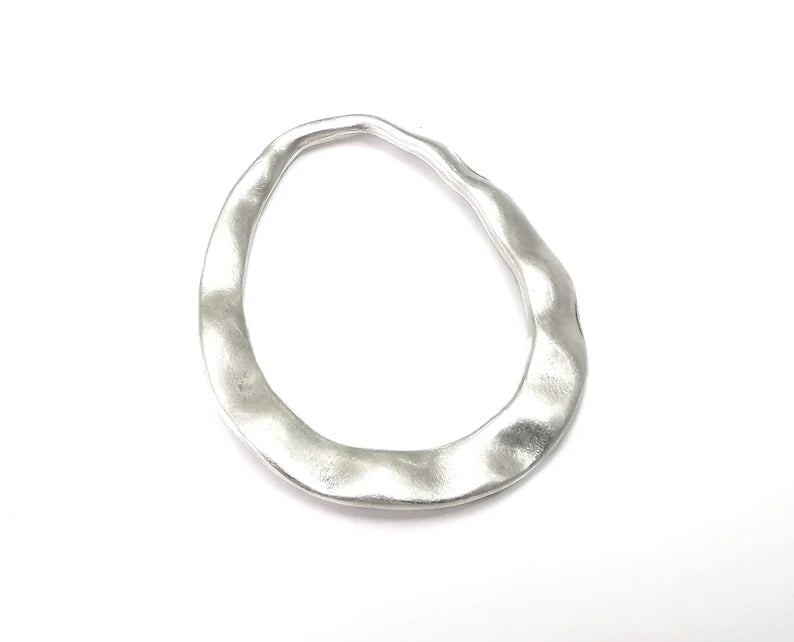 Oval Findings Antique Silver Plated Findings (53x46mm) G27864