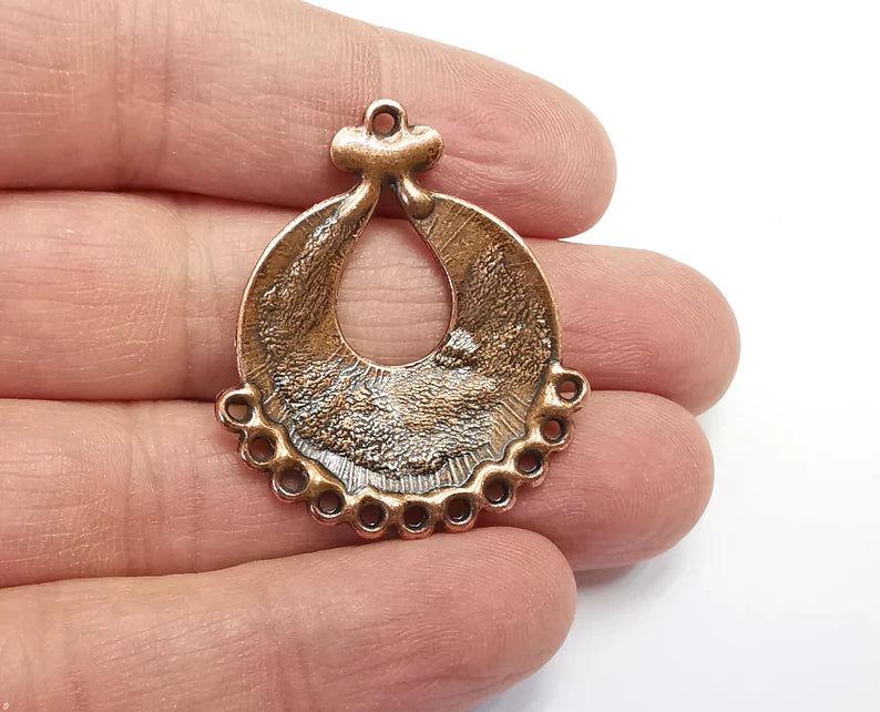 Ethnic Charms Connector Antique Copper Plated Charms (39x33mm) G27908