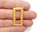 Rectangle Charms Gold Plated Charms (35x18mm) G27766