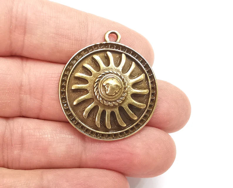 2 Antique Bronze Charms Antique Bronze Plated Charms (30x25mm) G22251