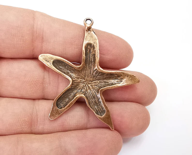 Starfish Charms Antique Copper Plated Charms (50x48mm) G27831