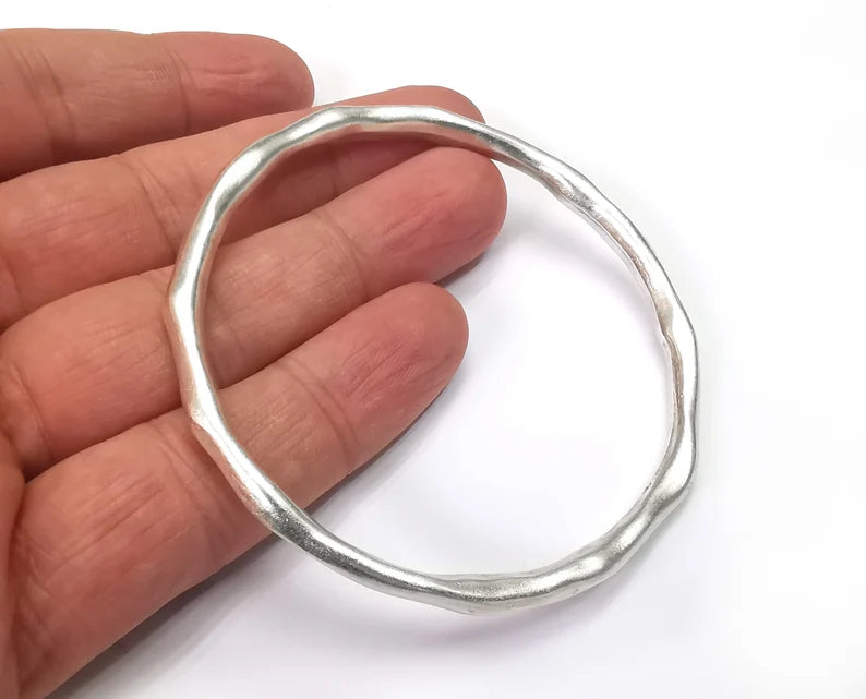 Big Circle Findings Antique Silver Plated Findings (72mm) G27866