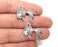 Fish Charms Antique Silver Plated Charms (27x20mm) G28069