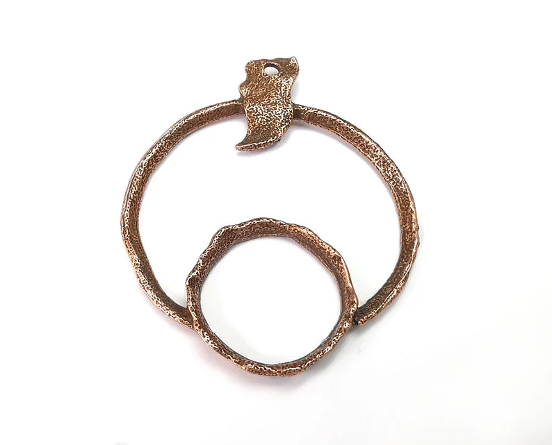 Ethnic Antique Copper Pendant Antique Copper Plated (75x64mm) G28149