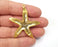 Starfish Charms Pendant Gold Plated (50x48mm) G28155
