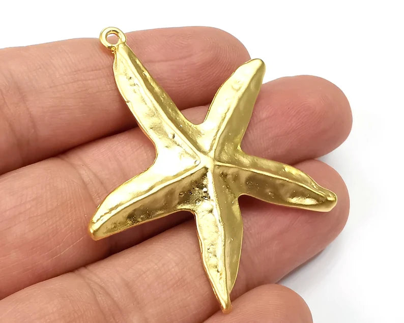 Starfish Charms Pendant Gold Plated (50x48mm) G28155