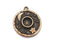 Crescent Moon Star Charms Round Blank Bezel Pendant Antique Copper Plated (8mm Blank) G28167