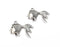 Fish Charms Antique Silver Plated Charms (27x20mm) G28069