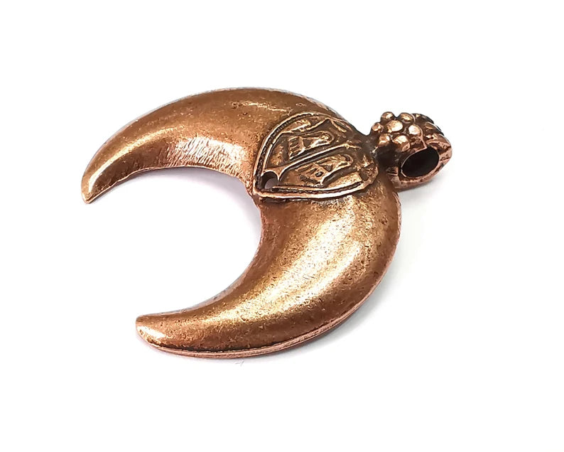 Crescent Pendant Antique Copper Plated (43x39mm) G28148
