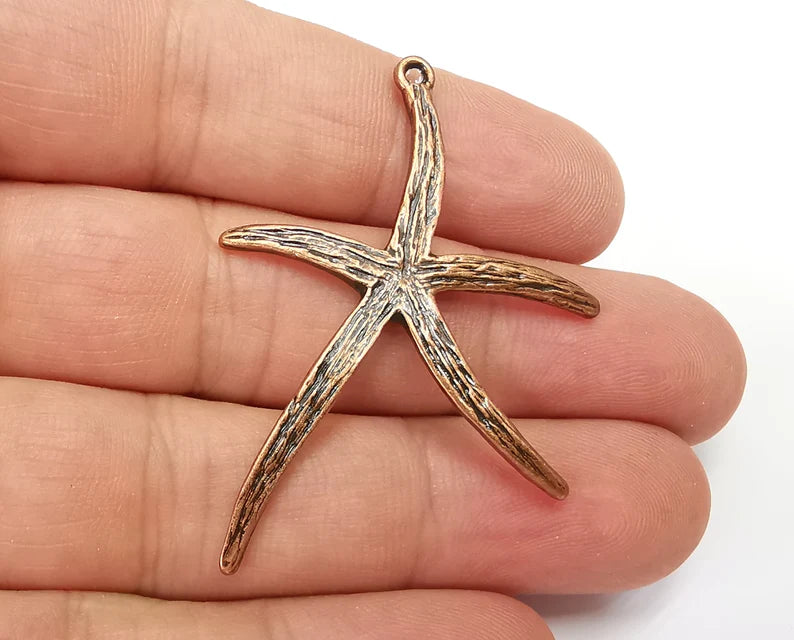 Starfish Charms Antique Copper Plated (52x37mm) G28355