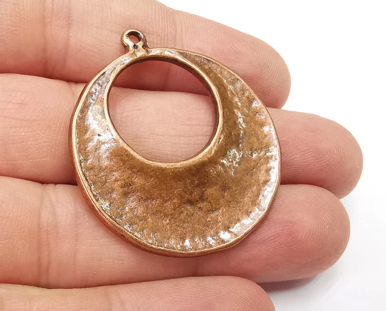 Ethnic Charms Antique Copper Plated Charms (41x37mm) G28359