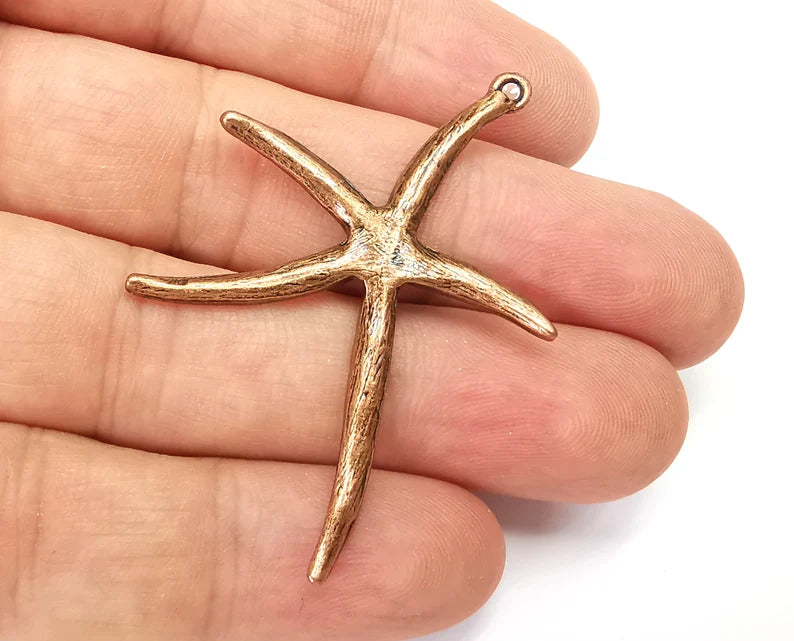 Starfish Charms Antique Copper Plated (52x37mm) G28355