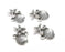 Starfish Scallop Sea Shell Connector Charms Antique Silver Plated (18x13mm) G28398