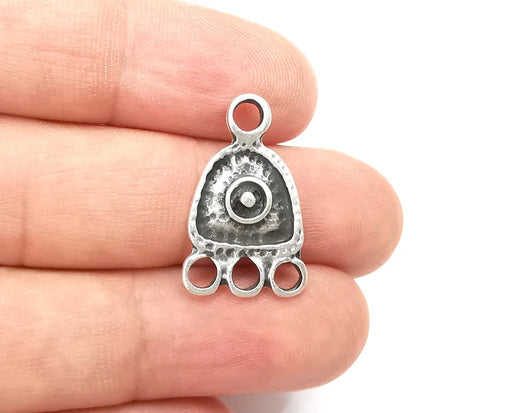 Ethnic Charms, Connector Antique Silver Plated (25x15mm) G28503