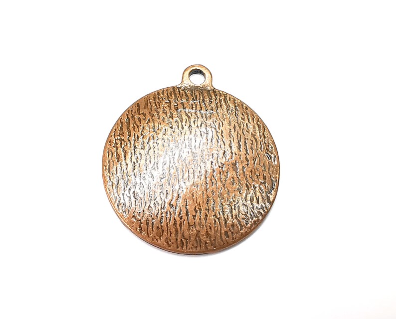 Dome Charms Round Pendant Antique Copper Plated (39x34mm) G28516