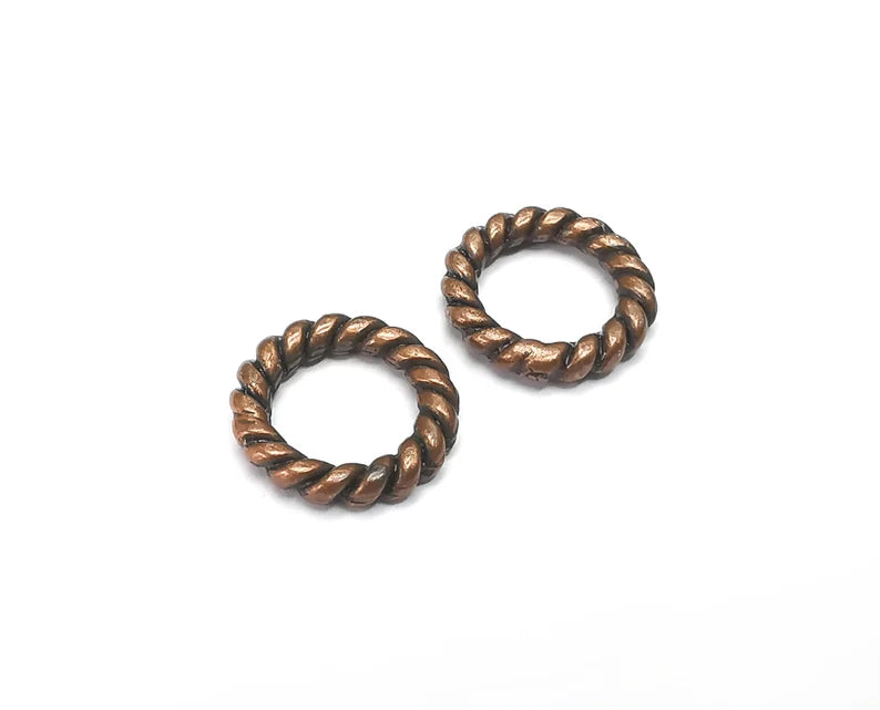 Twisted Circle Findings Antique Copper Plated Circle (17 mm) G28523