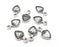 Strawberry Fruit Charms Antique Silver Plated Charms (15x8mm) G28530