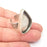 Teardrop Antique Silver Ring Blank Settings, Cabochon Mounting, Adjustable Resin Ring Base Bezel, Inlay Mosaic Ring Bezel (30x22mm) G28603