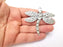 Dragonfly Charms Pendant Antique Silver Plated (70x62mm) G28628