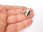 Teardrop Antique Silver Ring Blank Settings, Cabochon Mounting, Adjustable Resin Ring Base Bezel, Inlay Mosaic Ring Bezel (18x13mm) G28598