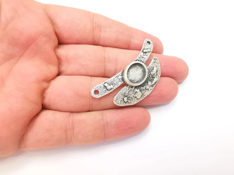 Unique Pendant Bezel, Resin Blank, inlay Mounting, Mosaic Frame Caboch ...