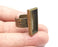 Rectangle Antique Bronze Ring Blank Setting, Cabochon Mounting, Adjustable Resin Ring Base Bezel, Inlay Ring Mosaic Ring Bezel (25x10mm) G28825