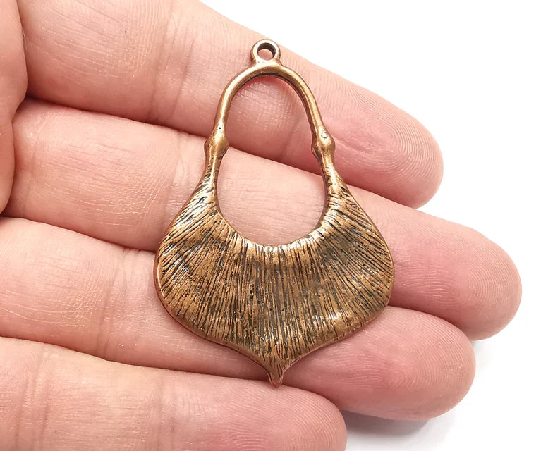 Ethnic Charms, Antique Copper Plated Charms (50x34mm) G28889