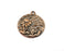 Flower Garden Charms Antique Copper Plated Hammered Charms (24mm) G29079