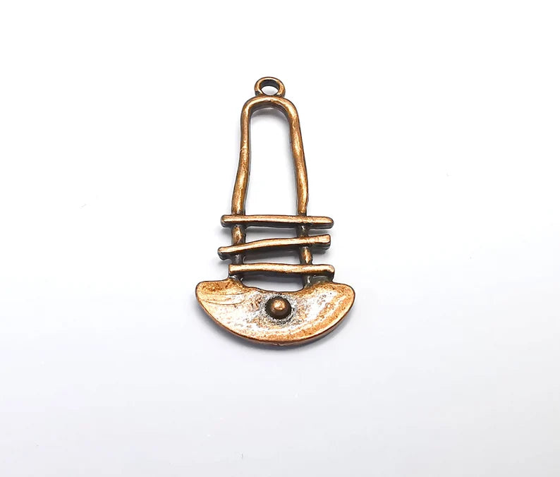 Ethnic Charms Antique Copper Plated Charms (40x18mm) G29091