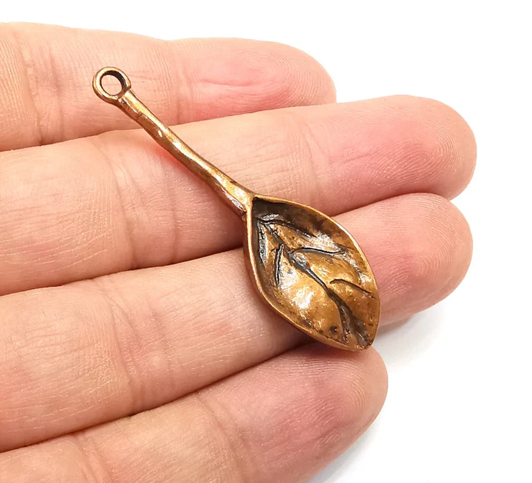 Leaf Branch Charms Antique Copper Plated Charms (51x16mm) G29114