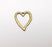 5 Heart Charms Antique Bronze Plated Charms (23x19mm) G29201