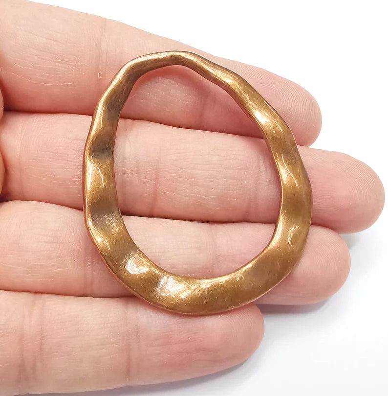 Oval Findings Antique Copper Plated Findings (53x46mm) G29207