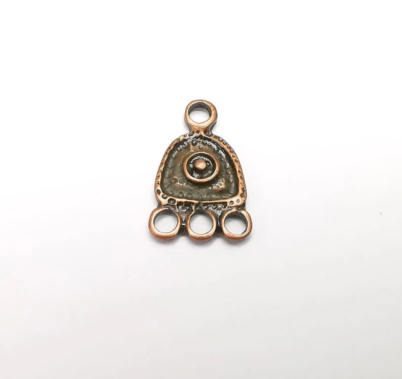 2 Copper Plated Charms Connector Antique Copper Plated (25x15mm) G29296