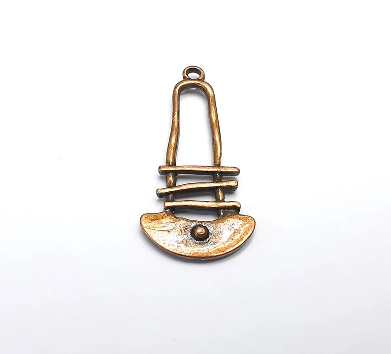 Ethnic Charms Antique Copper Plated Charms (40x18mm) G29091