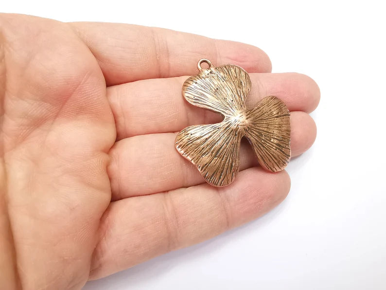 Flower Pendant Charms Antique Copper Plated Charms (44mm) G29133