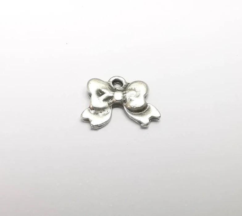 5 Fyonk Charms, Antique Silver Plated (14x11mm) G29441