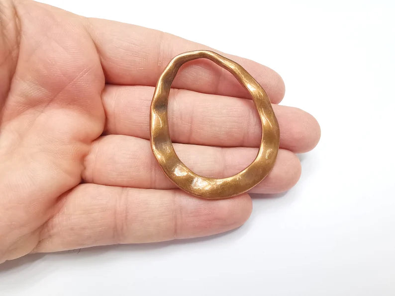 Oval Findings Antique Copper Plated Findings (53x46mm) G29207