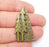 Trees Charms Antique Bronze Plated Brushed Charms (40x19mm) G29226