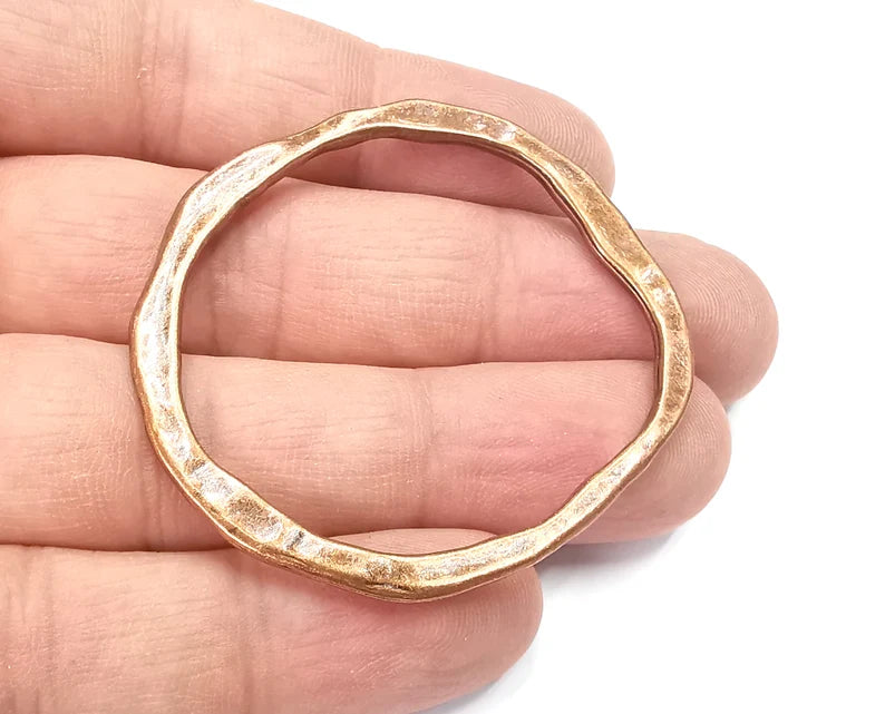 Circle Findings, Antique Copper Plated (50mm) G29242