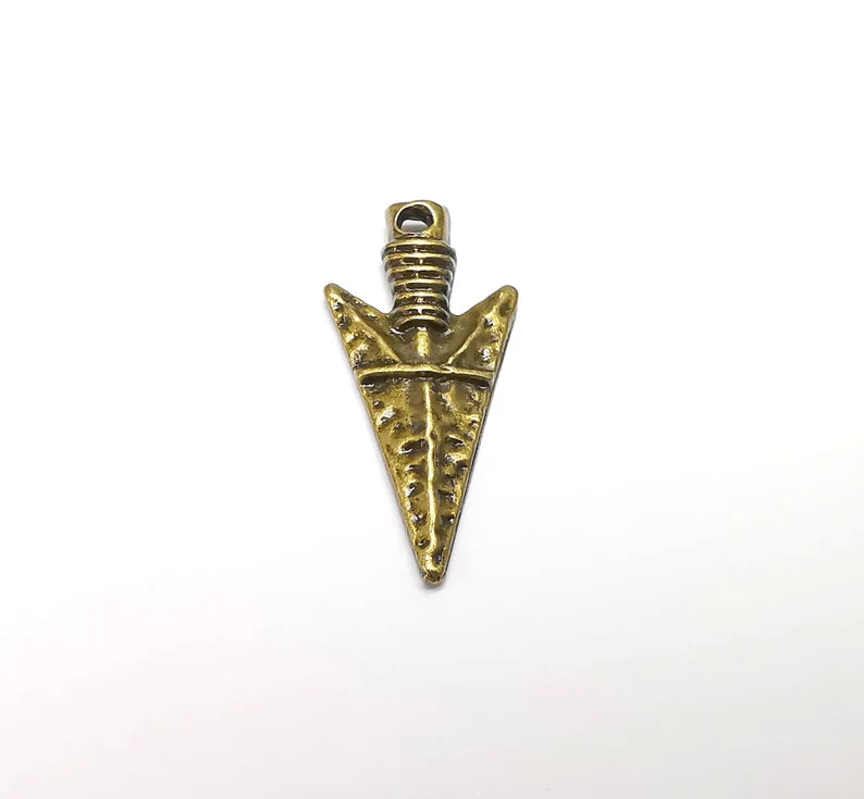4 Antique Bronze Plated Charms (34x16mm) G29291