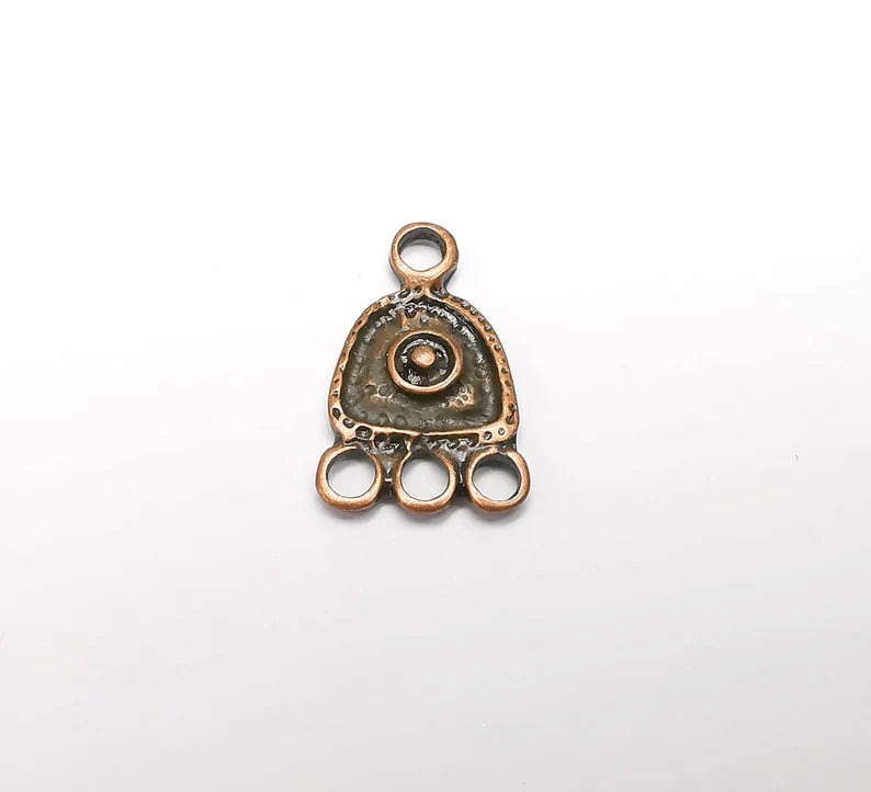 2 Copper Plated Charms Connector Antique Copper Plated (25x15mm) G29296