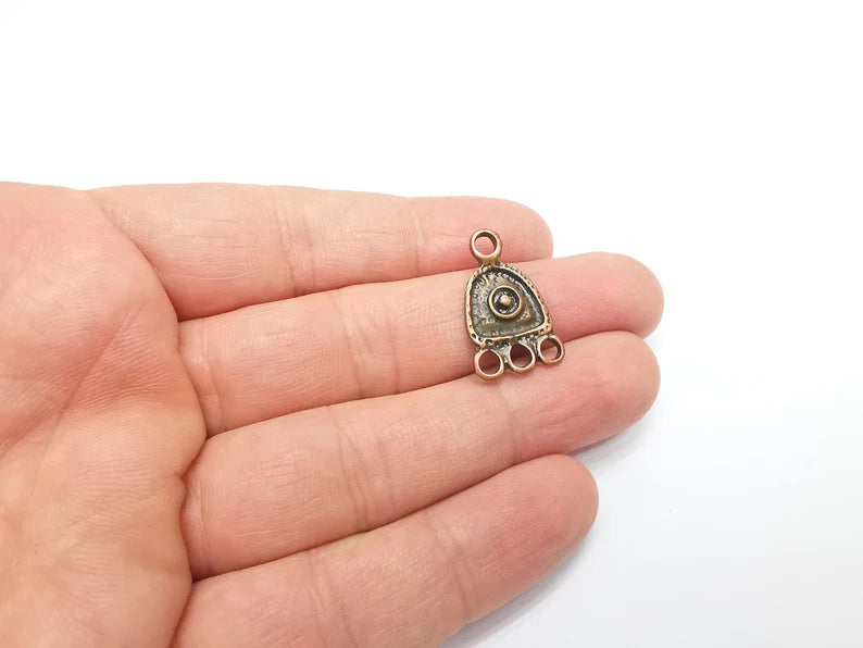 2 Copper Plated Charms Connector Antique Copper Plated (25x15mm) G29296