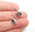Earring Blank Base Settings Bezel Silver Resin Blank Cabochon Base inlay Blank Mountings Antique Silver Plated Brass (Bezel size 8mm) G29631