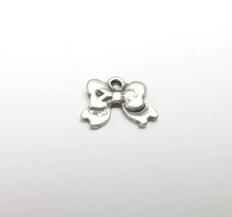 5 Fyonk Charms, Antique Silver Plated (14x11mm) G29441